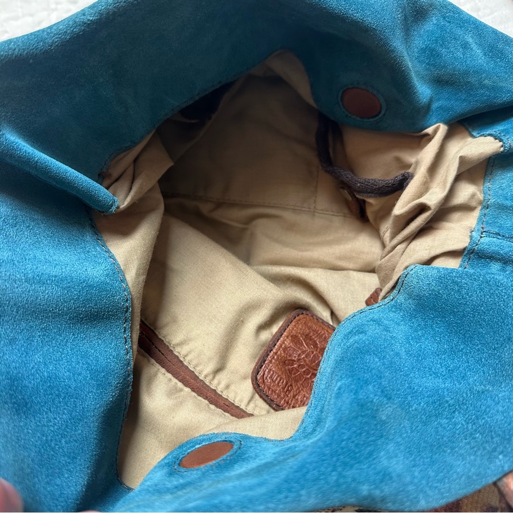 Boho Butterfly Canvas Tote | Slouchy Leather Trim · Lucky Brand - Picture 13 of 16